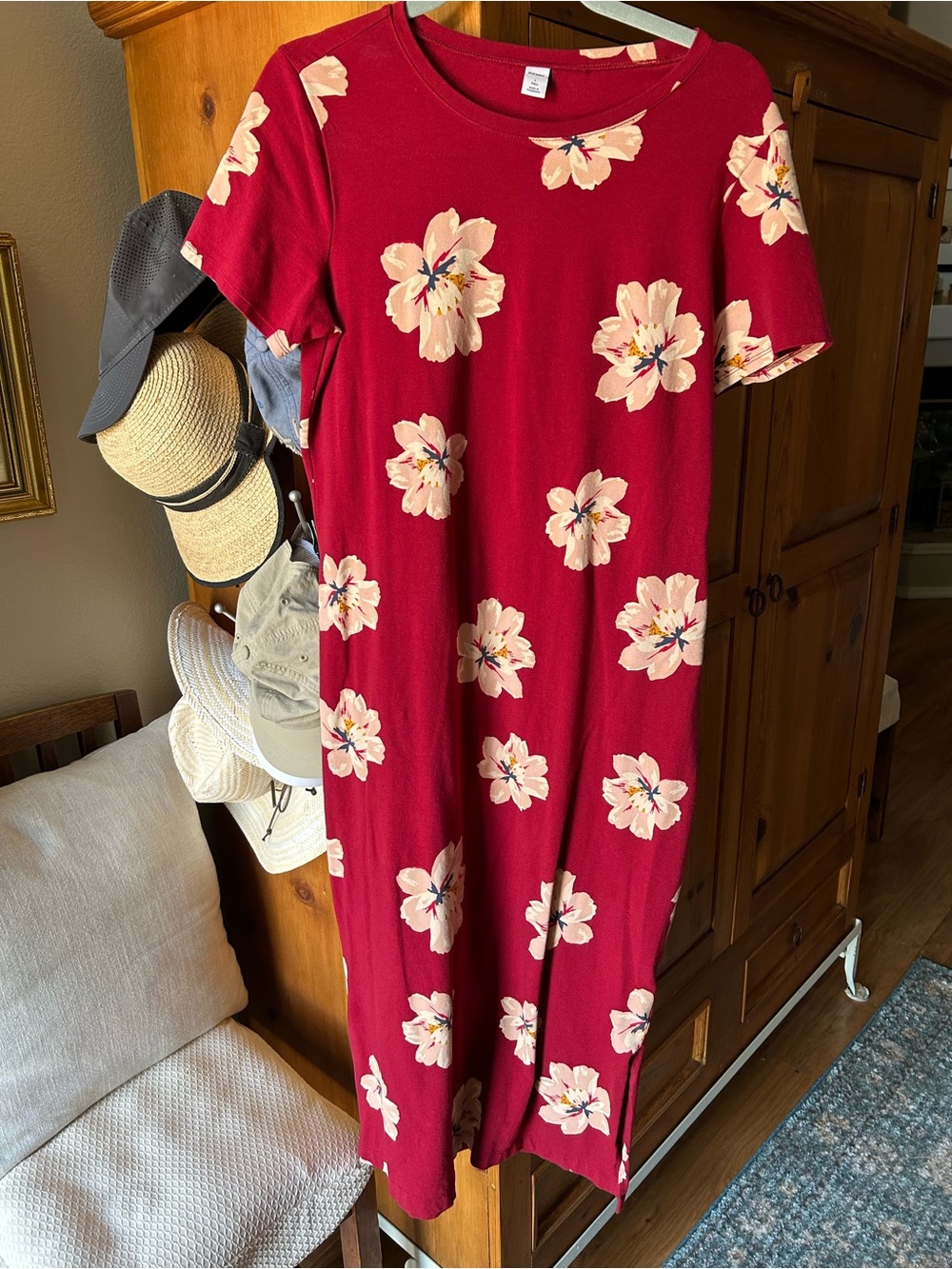 Floral knit maxi